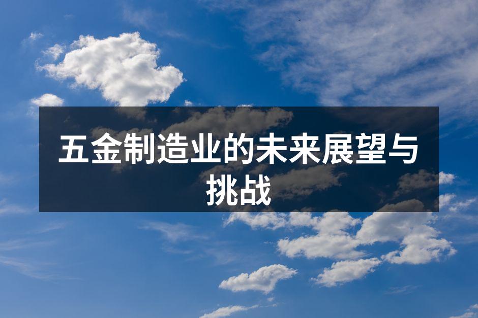 五金制造业的未来展望与挑战