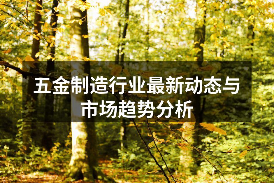 五金制造行业最新动态与市场趋势分析
