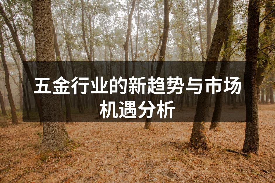 五金行业的新趋势与市场机遇分析
